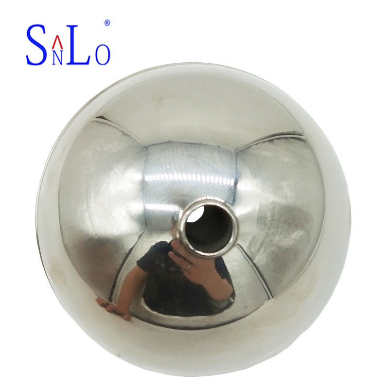 Durable Polished Tank Level Gauges Float Ball With Hole Acid Resistance